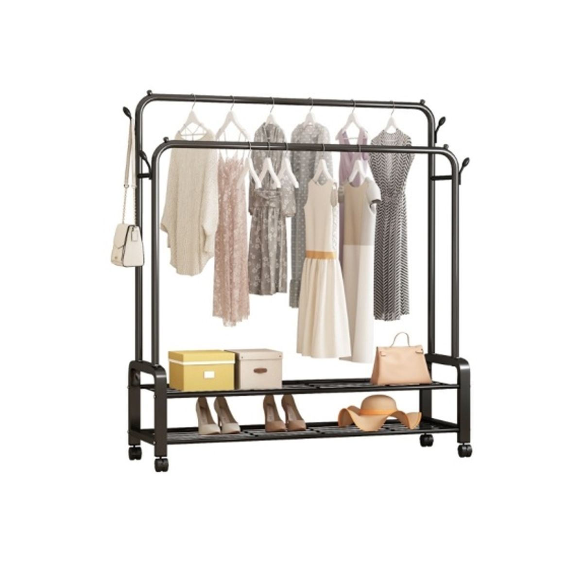 GENERICO - Pack3 Organizador Versatil con Colgador en Color Negro