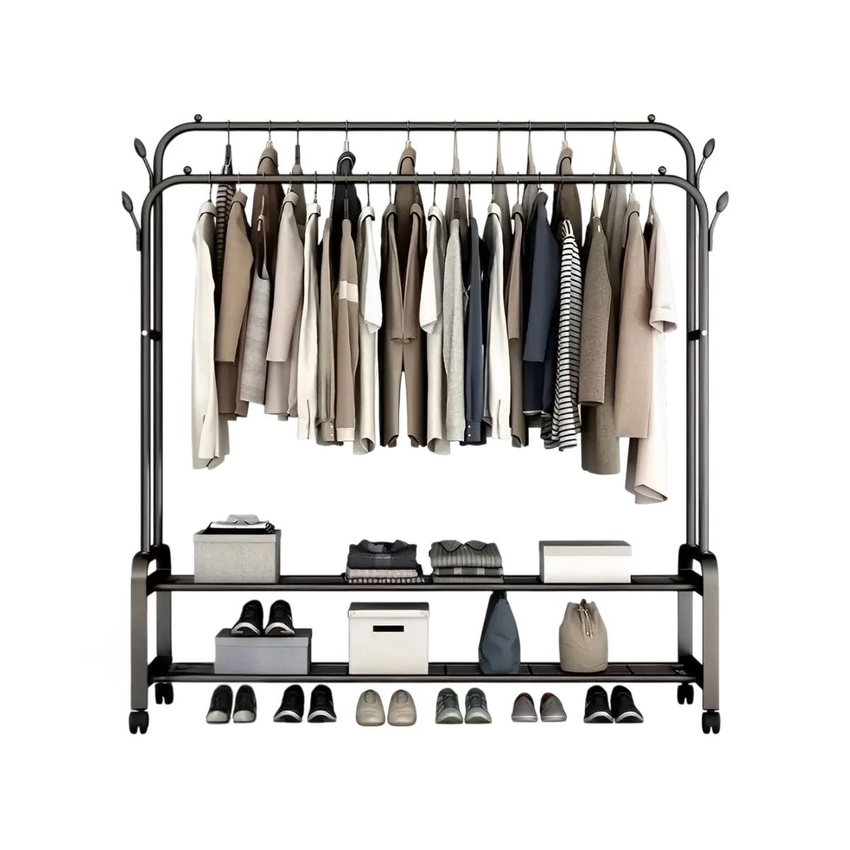 GENERICO - Pack3 Organizador Multiusos en Matiz Negro Y+Papel de Regalo