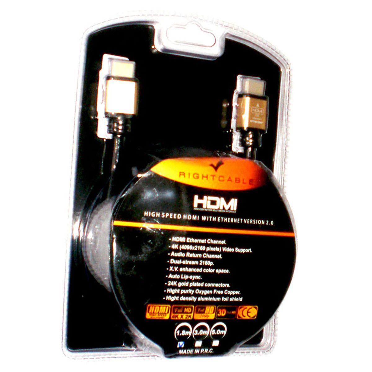 OTTOKING - Cable HDMI HDMI 1.8 Metros Ultra HD 4K – V.2.0