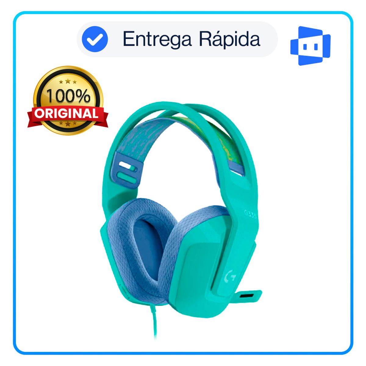 LOGITECH - Audífono Con Micrófono Logitech G335 Mint