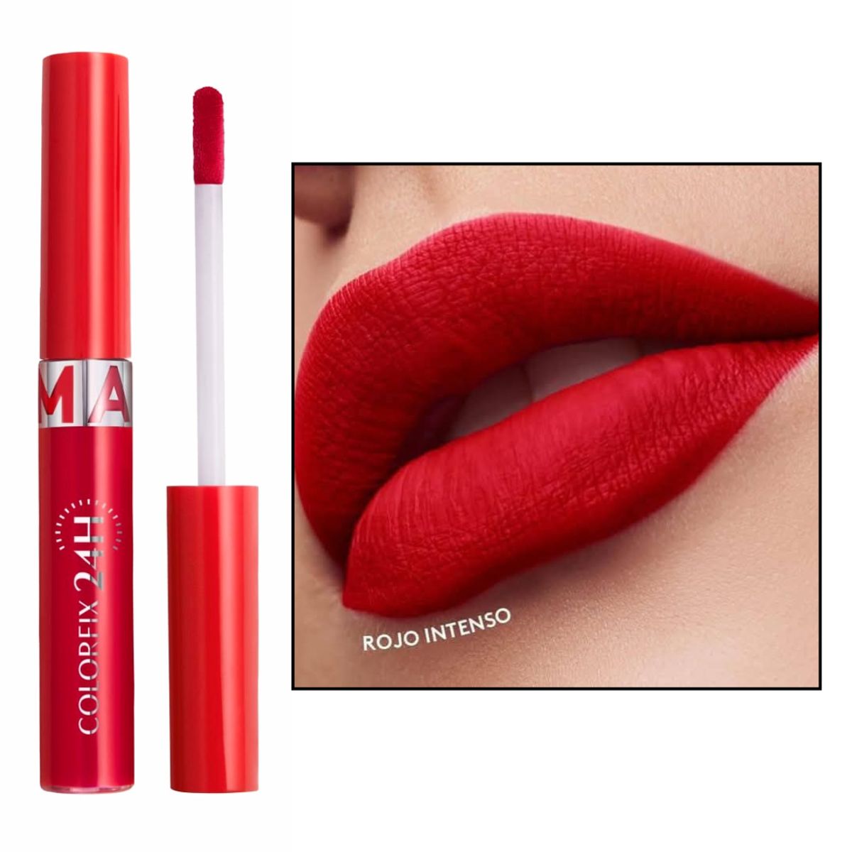 ESIKA - LABIAL COLORFIX LIQUID TATTOO MATE ÉSIKA rojo intenso