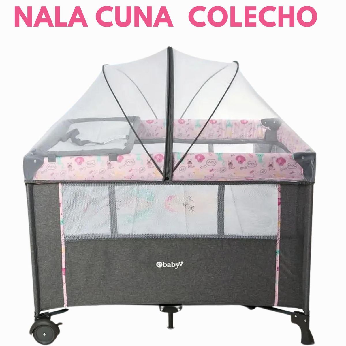 EBABY - Cuna Colecho Nala  Adaptable A la Cama