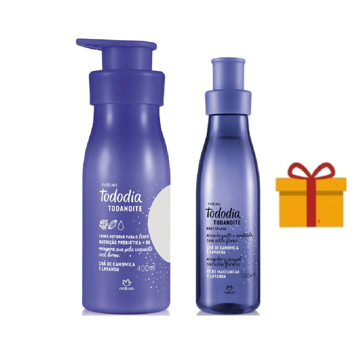 NATURA - Kit todanoite body splash + crema corporal y regalo