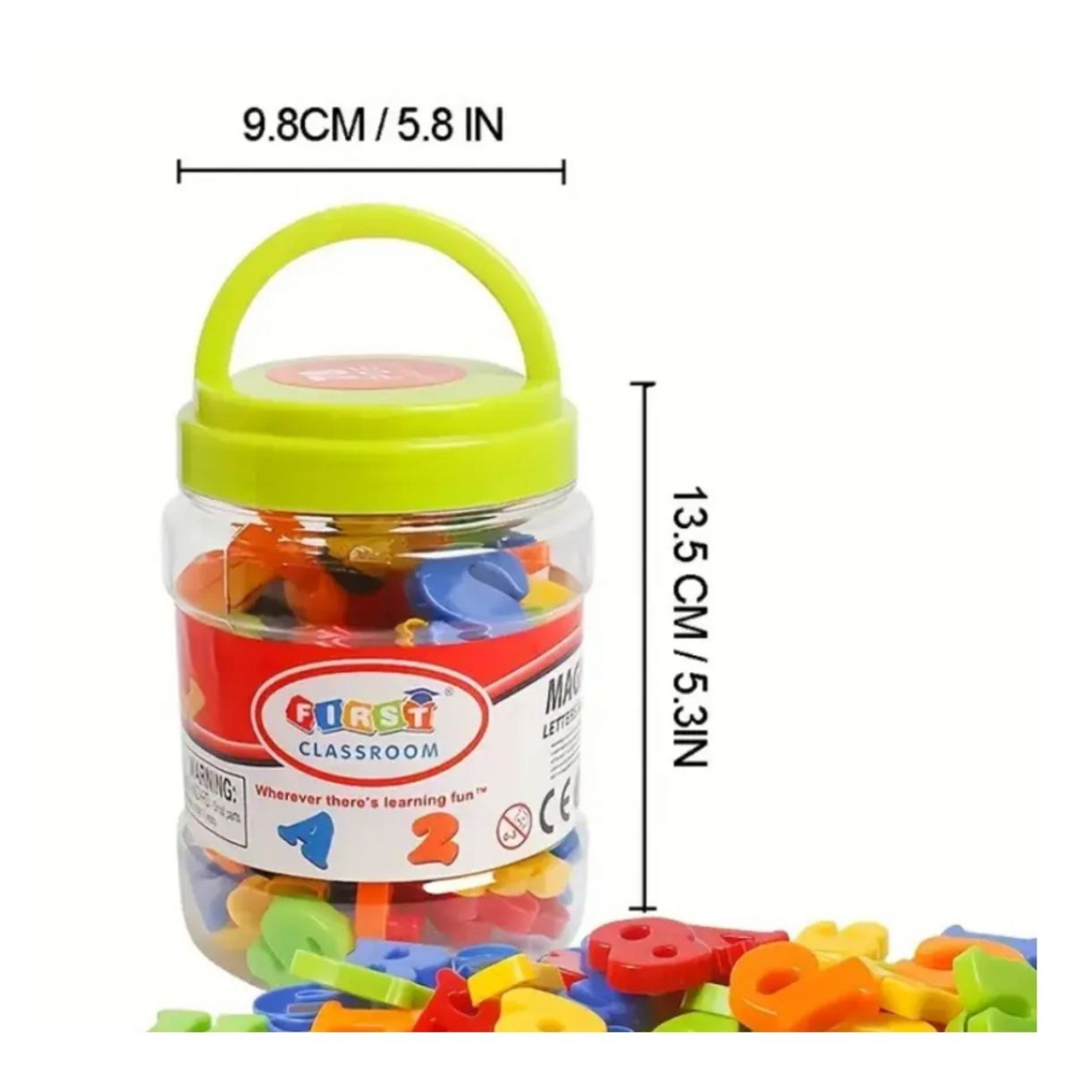 GENERICO - Letras, números y signos magnéticos imantados 78 pcs