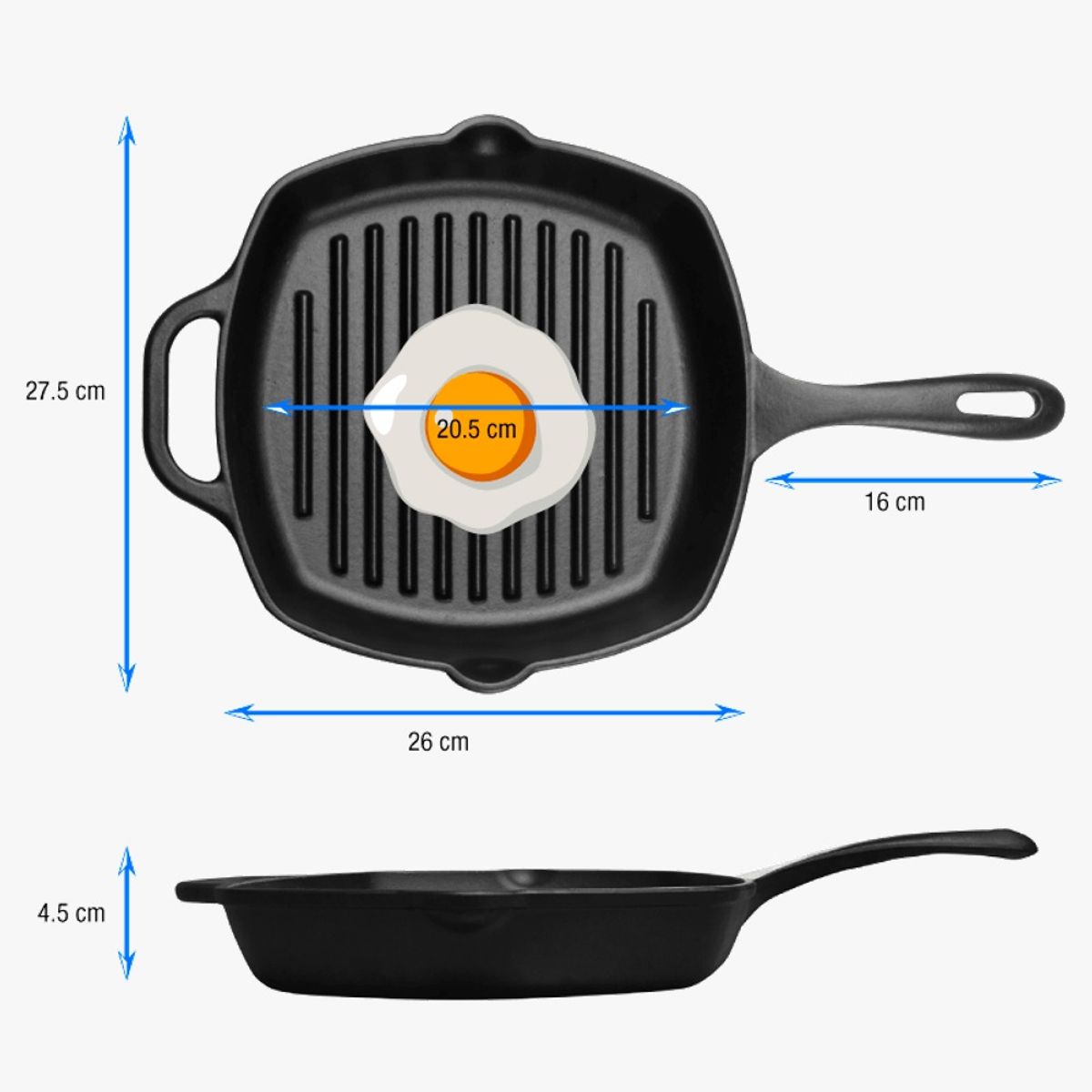 VICTORIA - Sarten H.Fundido 26 Cm Precurada - Victoria