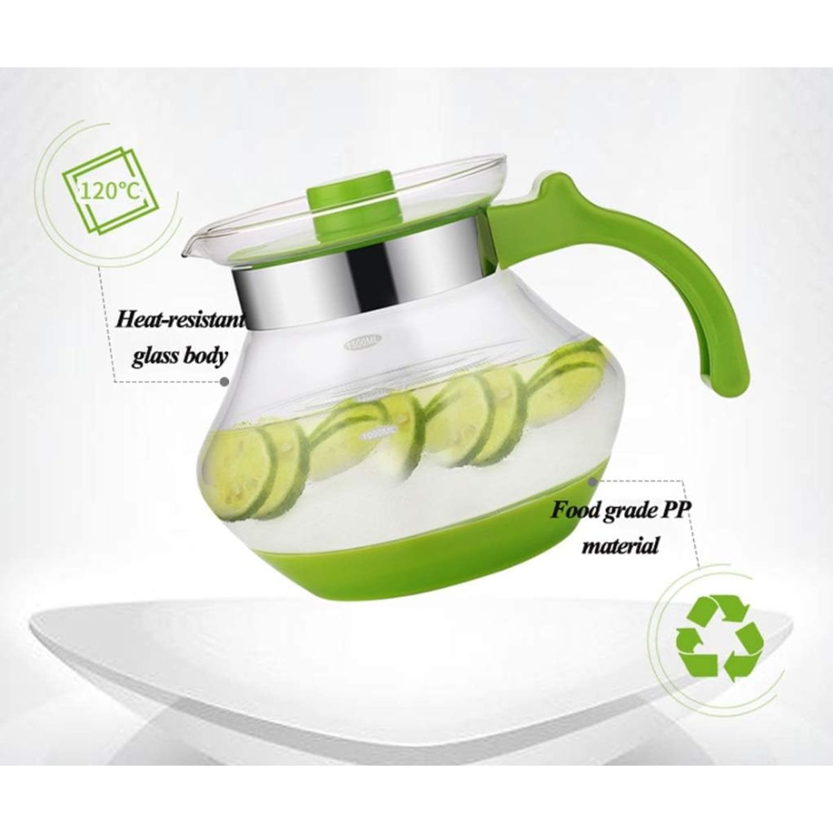 GENERICO - Tetera Botella De Agua Fría De Vidrio para El Hogar