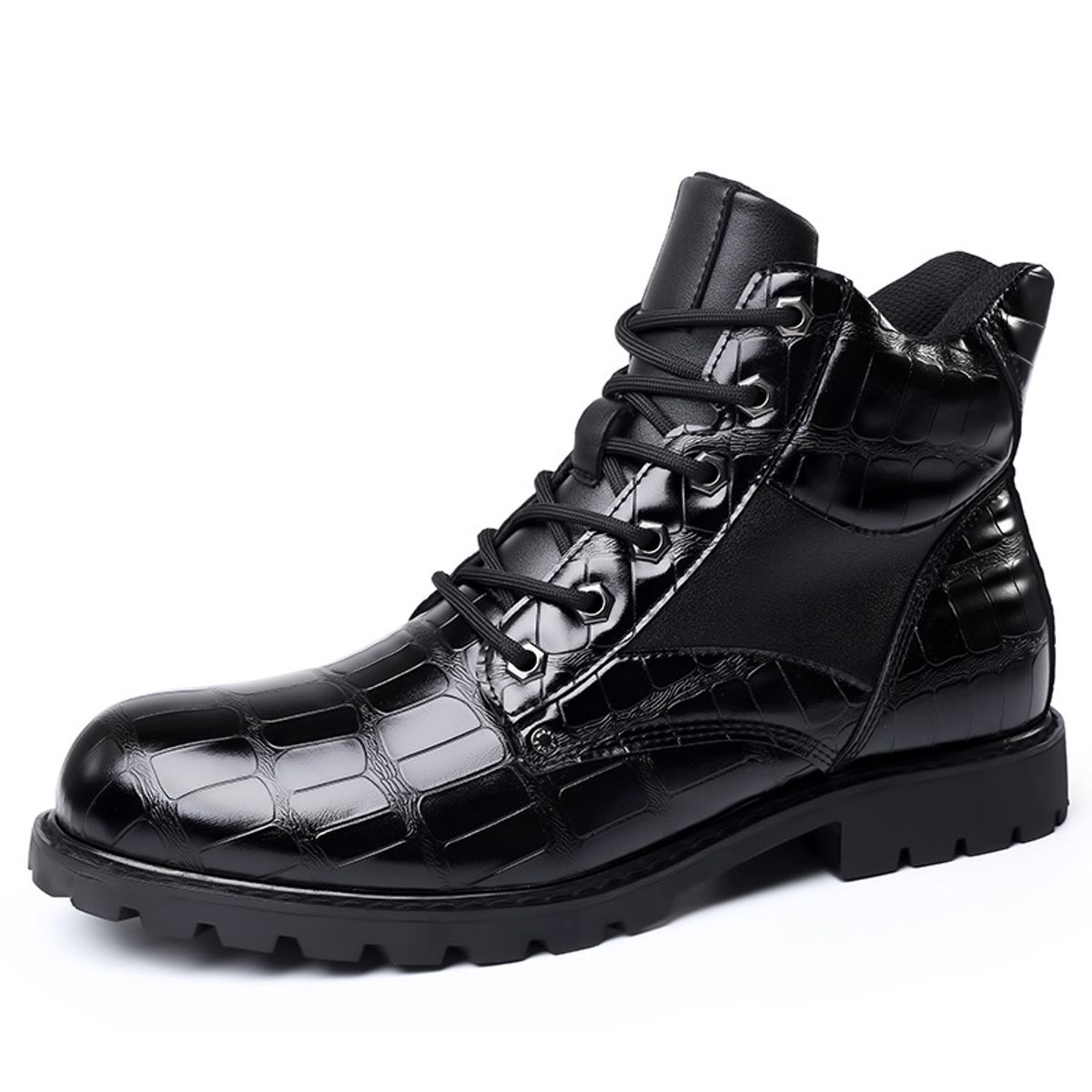 BLWOENS - Zapatos Botas de Martín para Hombre - Negro