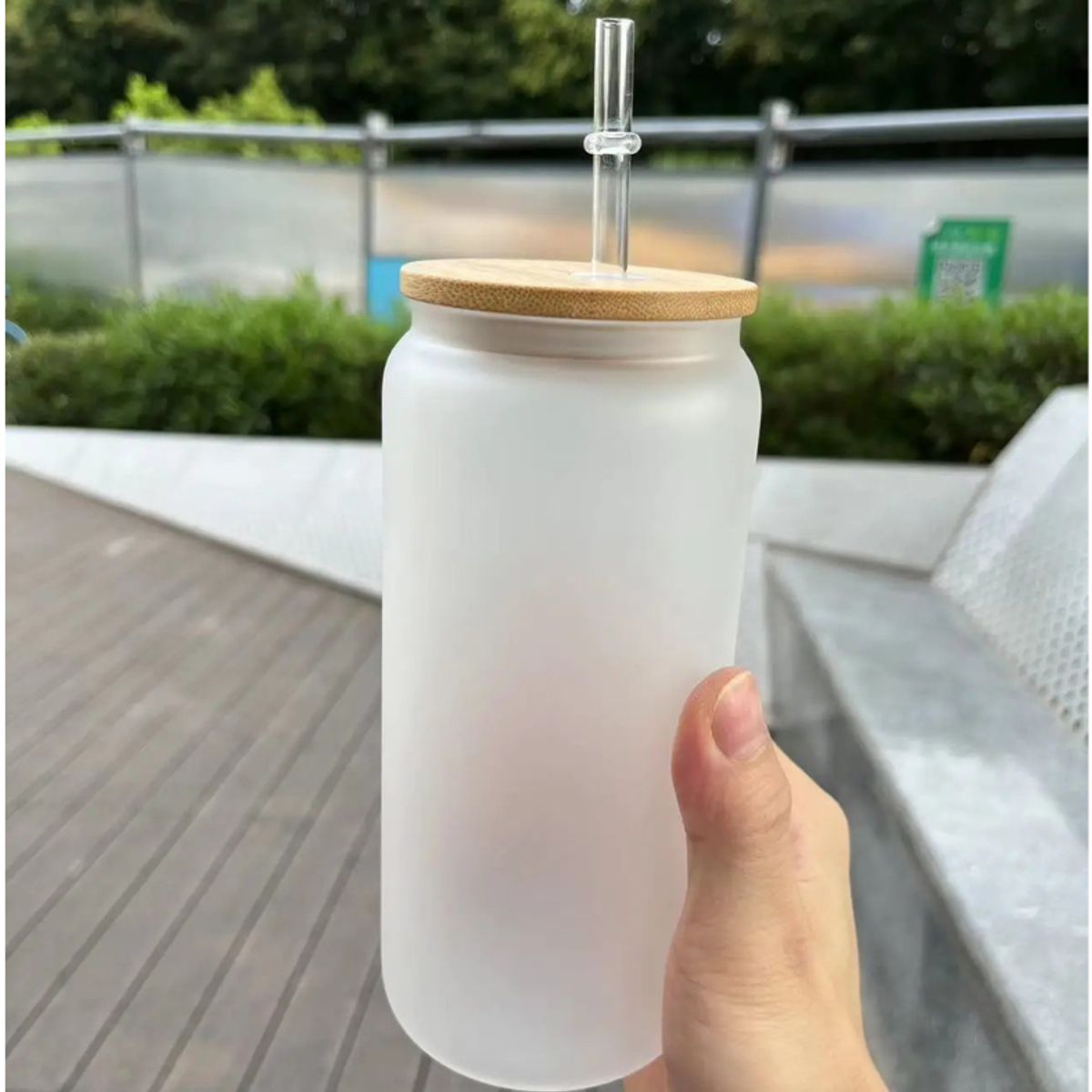 GENERICO - Vaso empavonado con sorbete 400 ml