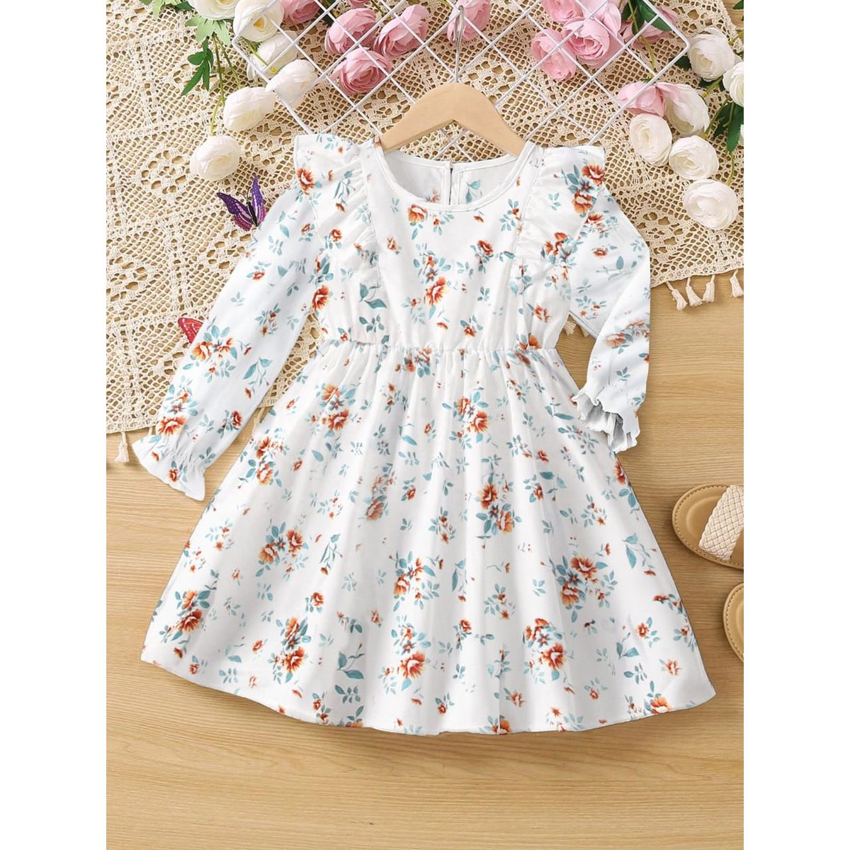 GENERICO - Vestido Salpi con flores pequeñas