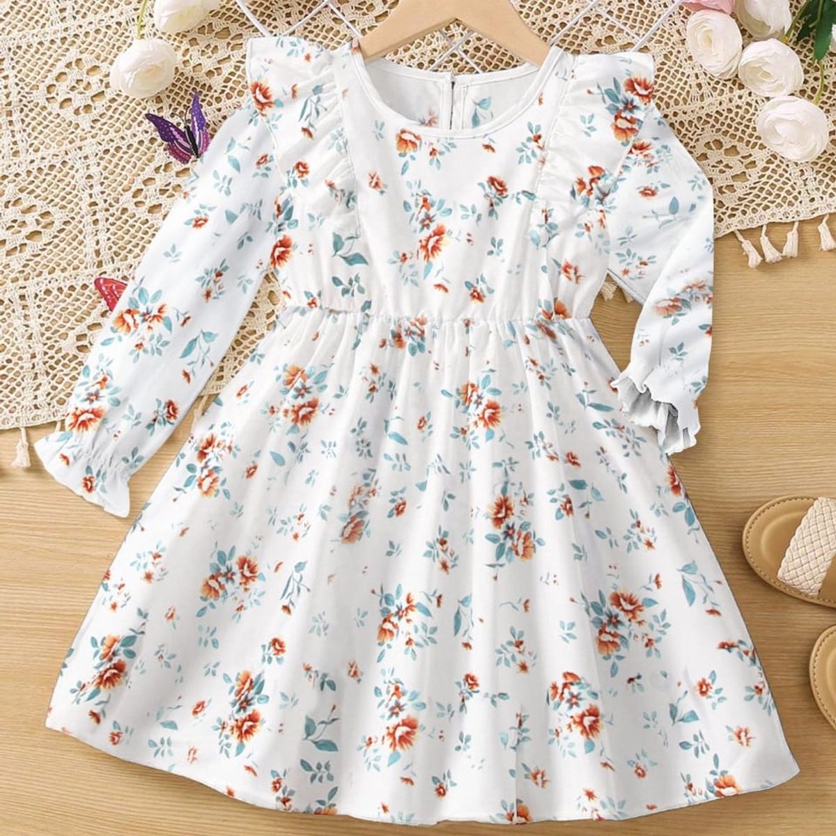 GENERICO - Vestido Salpi con flores pequeñas