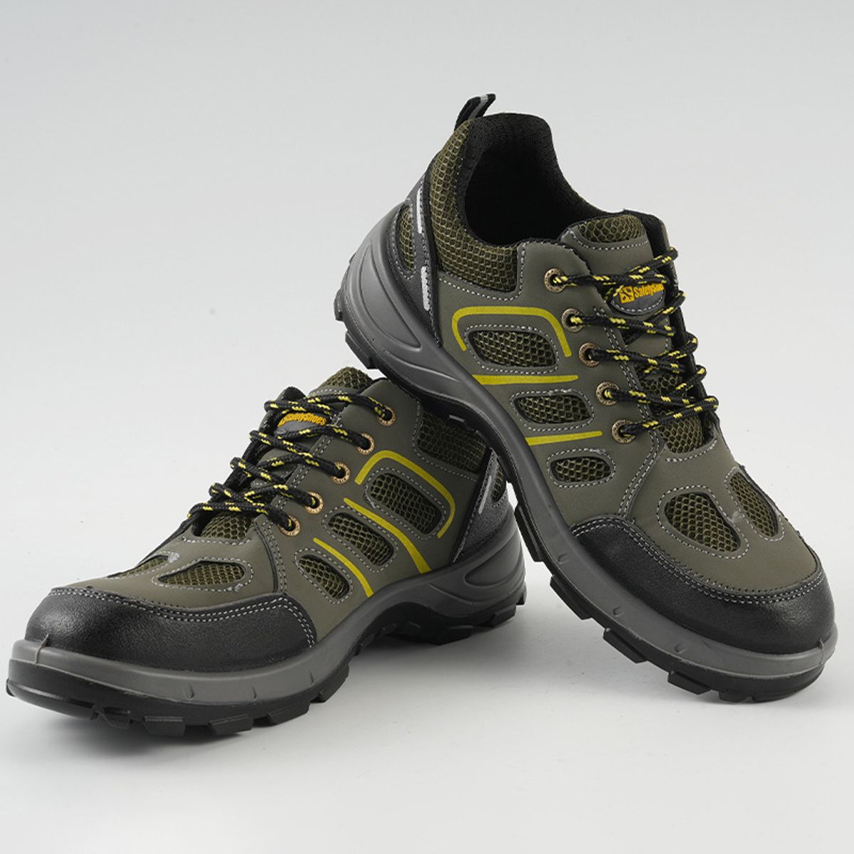 BLWOENS - Zapatos de trabajo de Seguridad para hombres - Verde