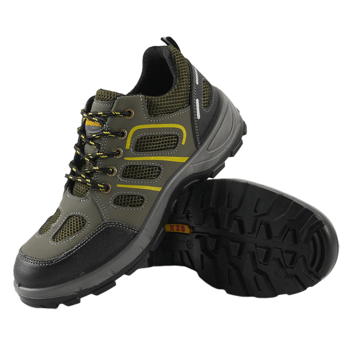 BLWOENS - Zapatos de trabajo de Seguridad para hombres - Verde