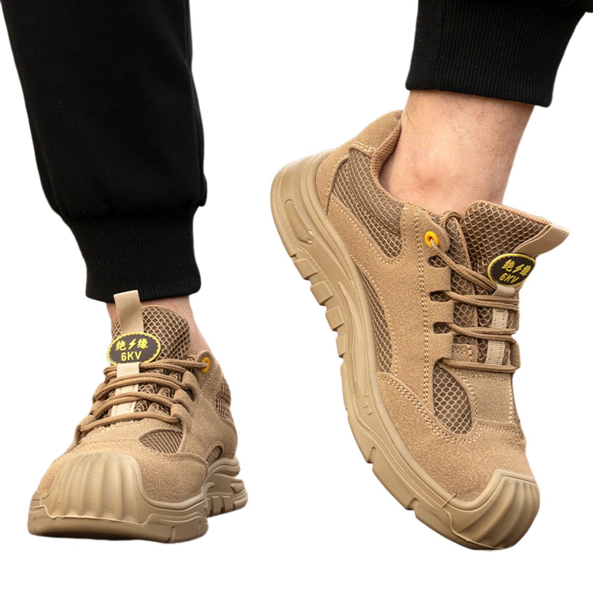 BLWOENS - Zapatos de trabajo de Seguridad para hombres - Beige