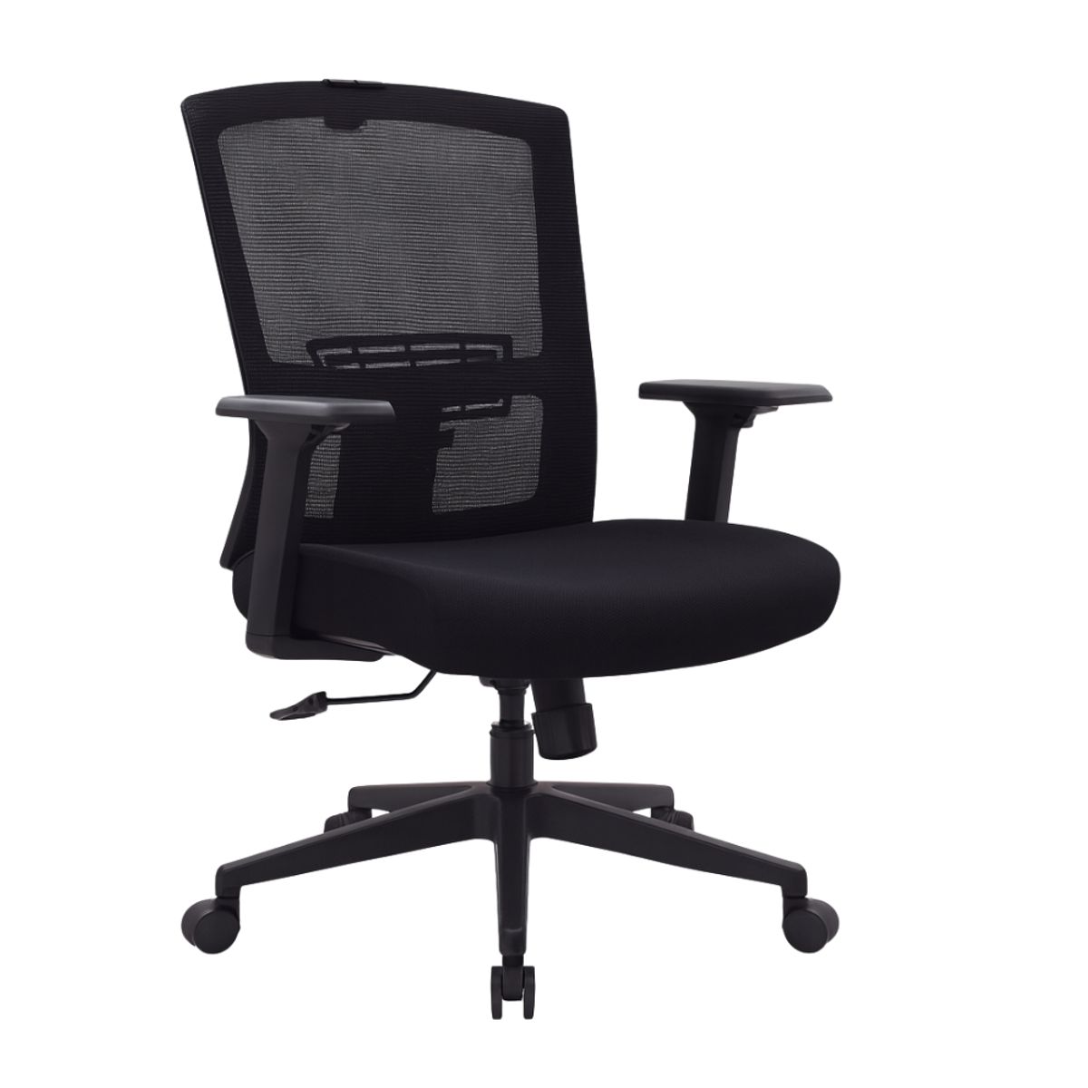 GENERICO - SILLA DE OFICINA GERENCIAL ERGONÓMICA OV-CORP MALLA NEGRO