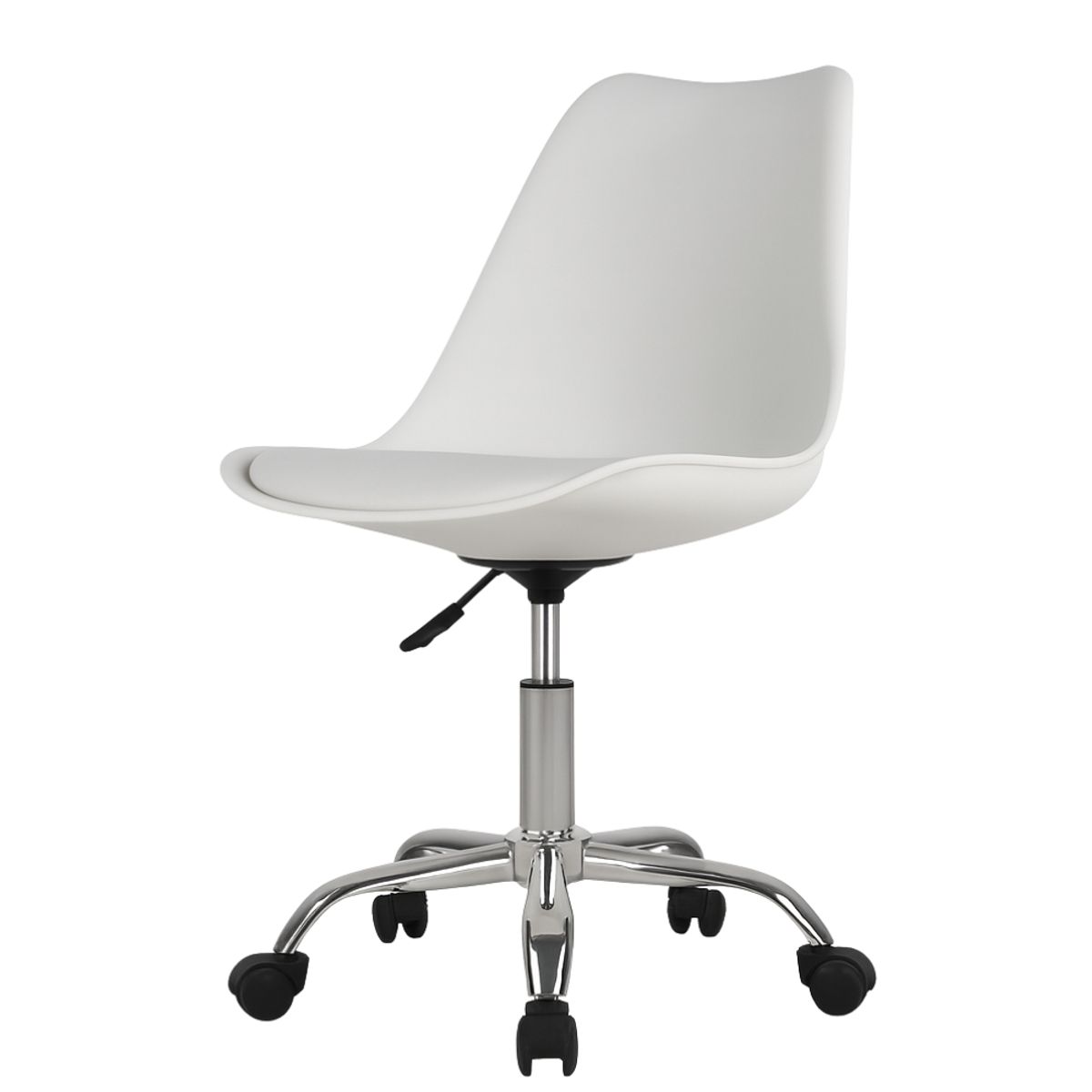 GENERICO - SILLA DE OFICINA EJECUTIVA ERGONÓMICA EMA CUERO BLANCO