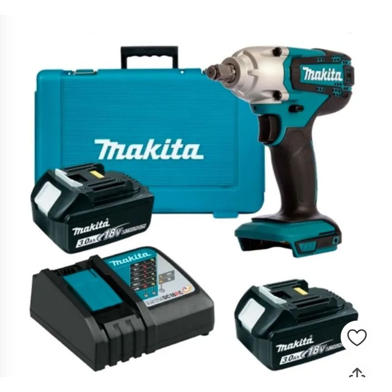 MAKITA - Llave de Impacto 1/2" 18V LXT Inc 2 Bat y Carg Makita DTW190RFE