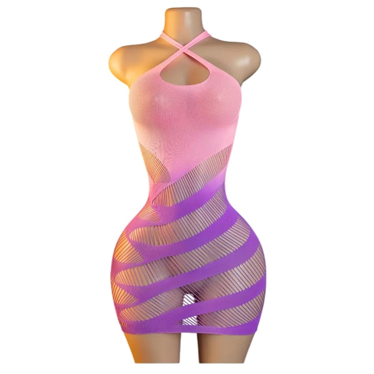 GENERICO - LENCERIA CORPORAL MALLA  CATSUIT VESTIDO