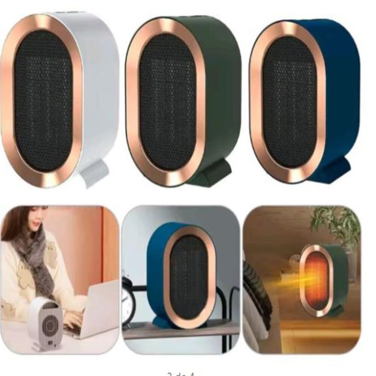 GENERICO - Mini Calentador eléctrico Portatil de Escritorio