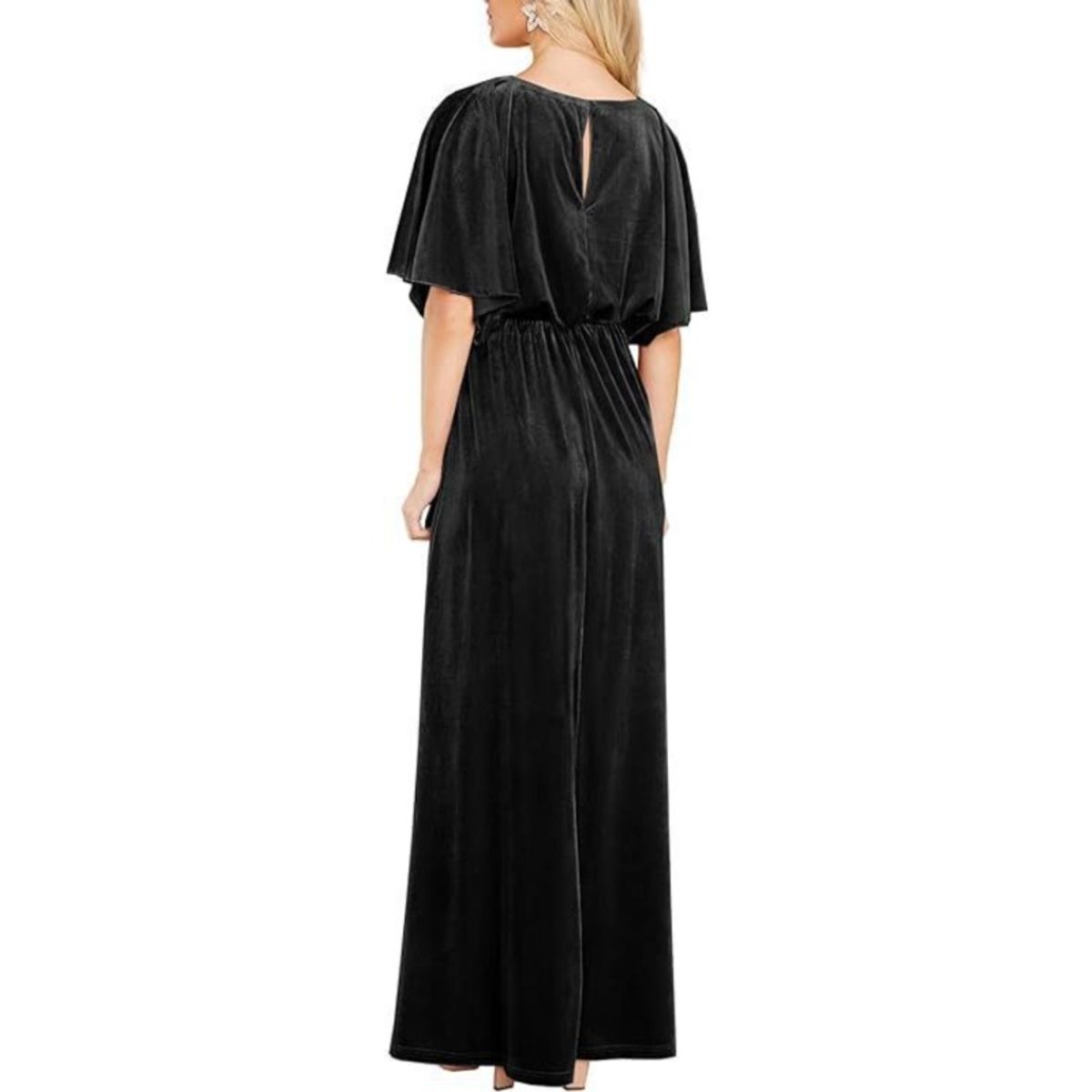 TIOZONEY - Vestido con mangas medias y abertura lateral