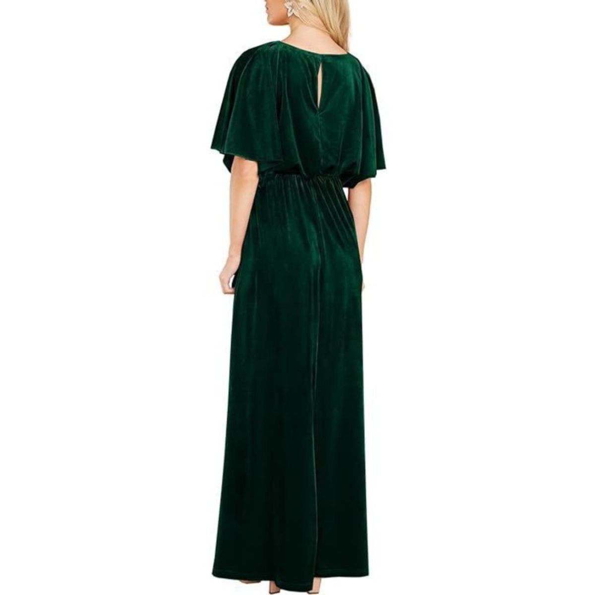 TIOZONEY - Vestido con mangas medias y abertura lateral