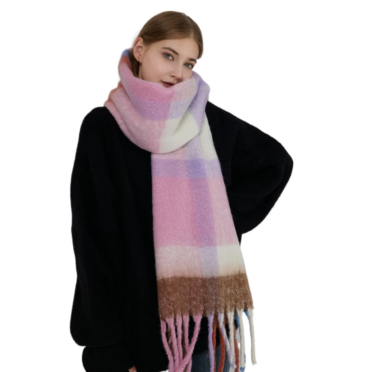 TIOZONEY - Bufanda térmica para señoras