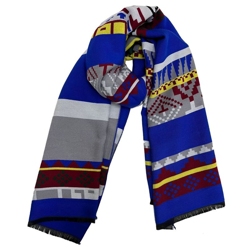 TIOZONEY - Bufanda con elementos totémicos
