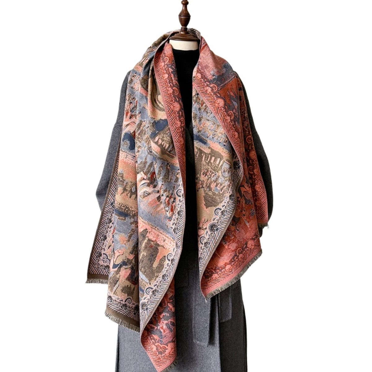 TIOZONEY - Bufanda - manta estampada