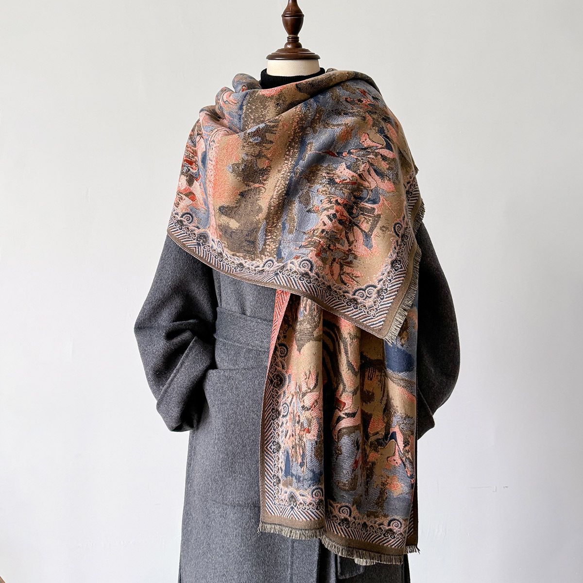 TIOZONEY - Bufanda - manta estampada