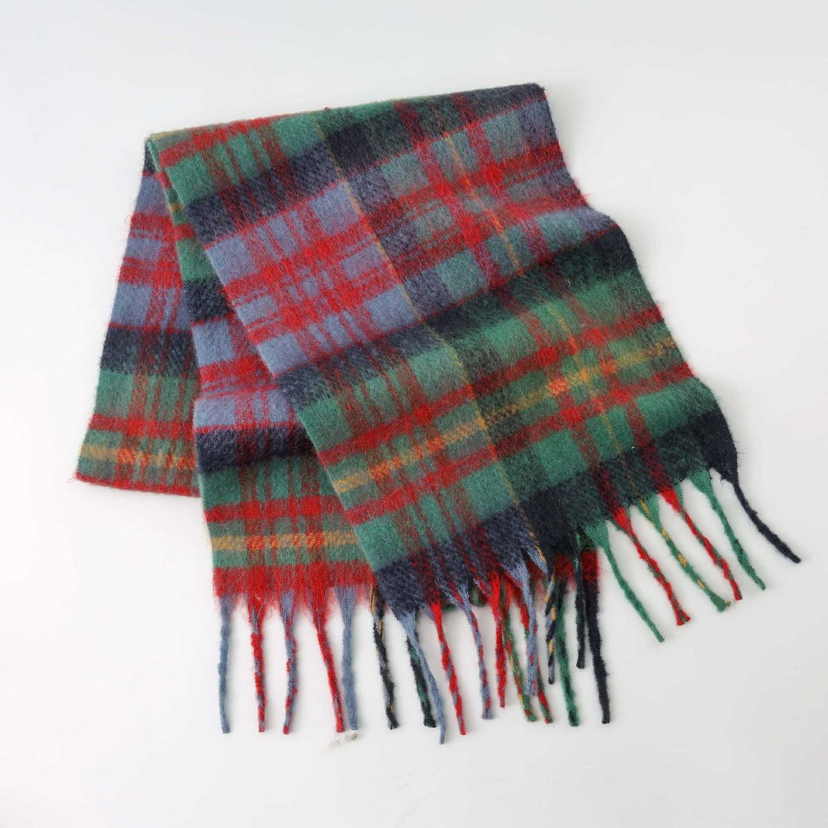 TIOZONEY - Bufanda a cuadros para abrigo