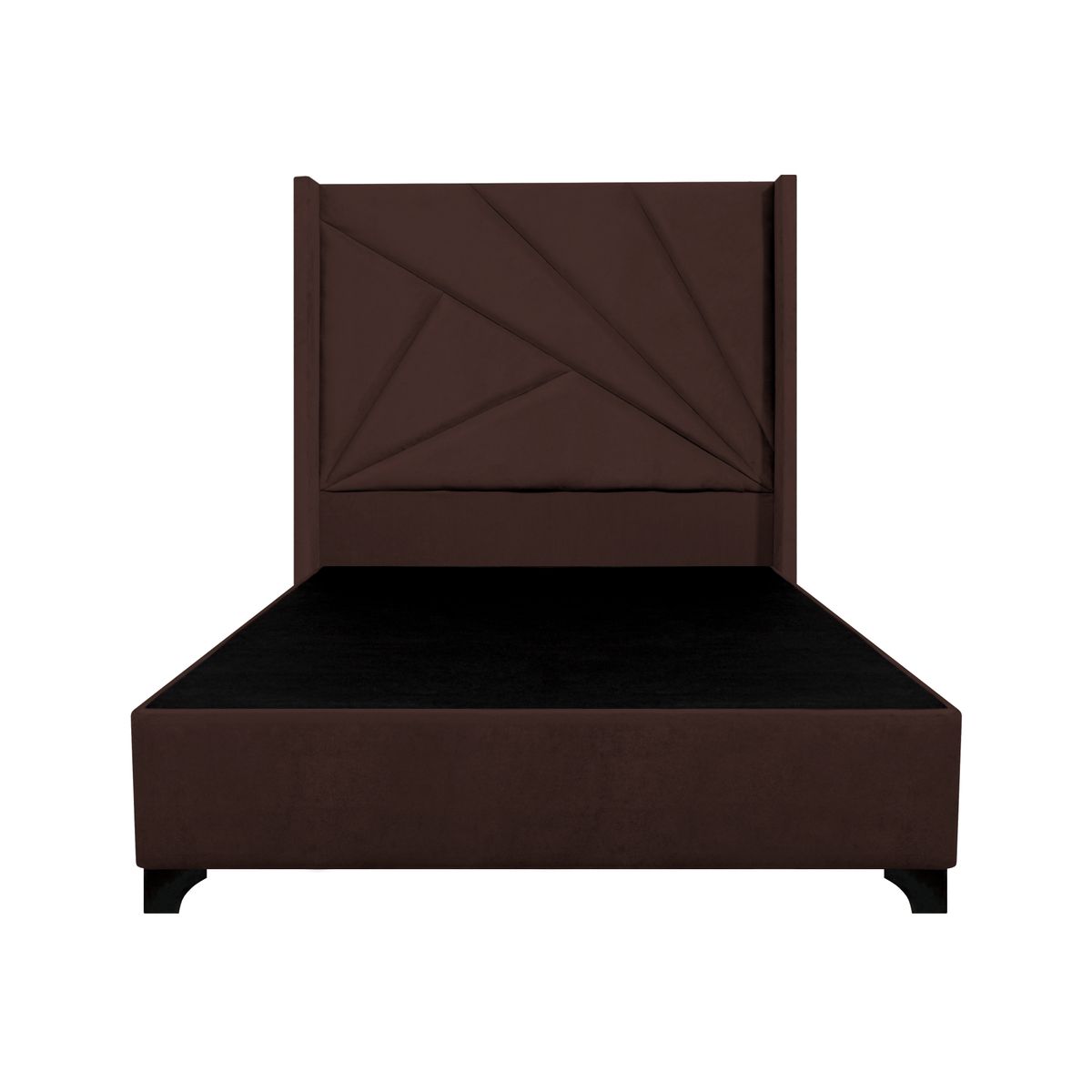 BARAKA HOME - Base de Cama Luton + Cabecera Emperatriz Aura 1.5 Plz - Chocolate