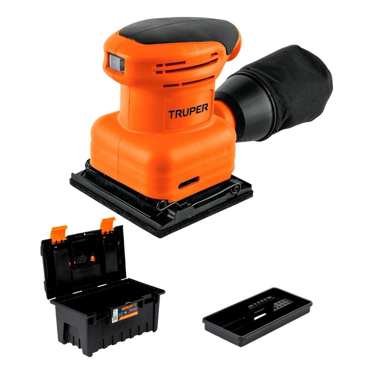 TRUPER - Lijadora Orbital 1 /4 200W Lior-14A2-2 + Caja 19 Truper