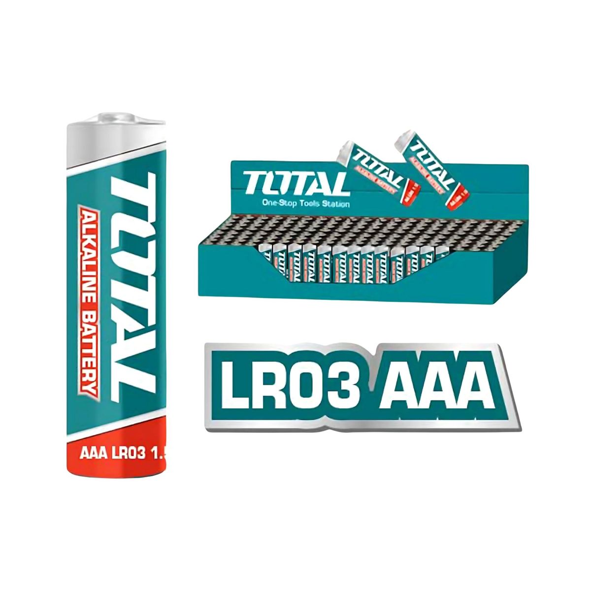 TOTAL TOOLS - Pilas Alcalinas AAA TOTAL 4Unidades