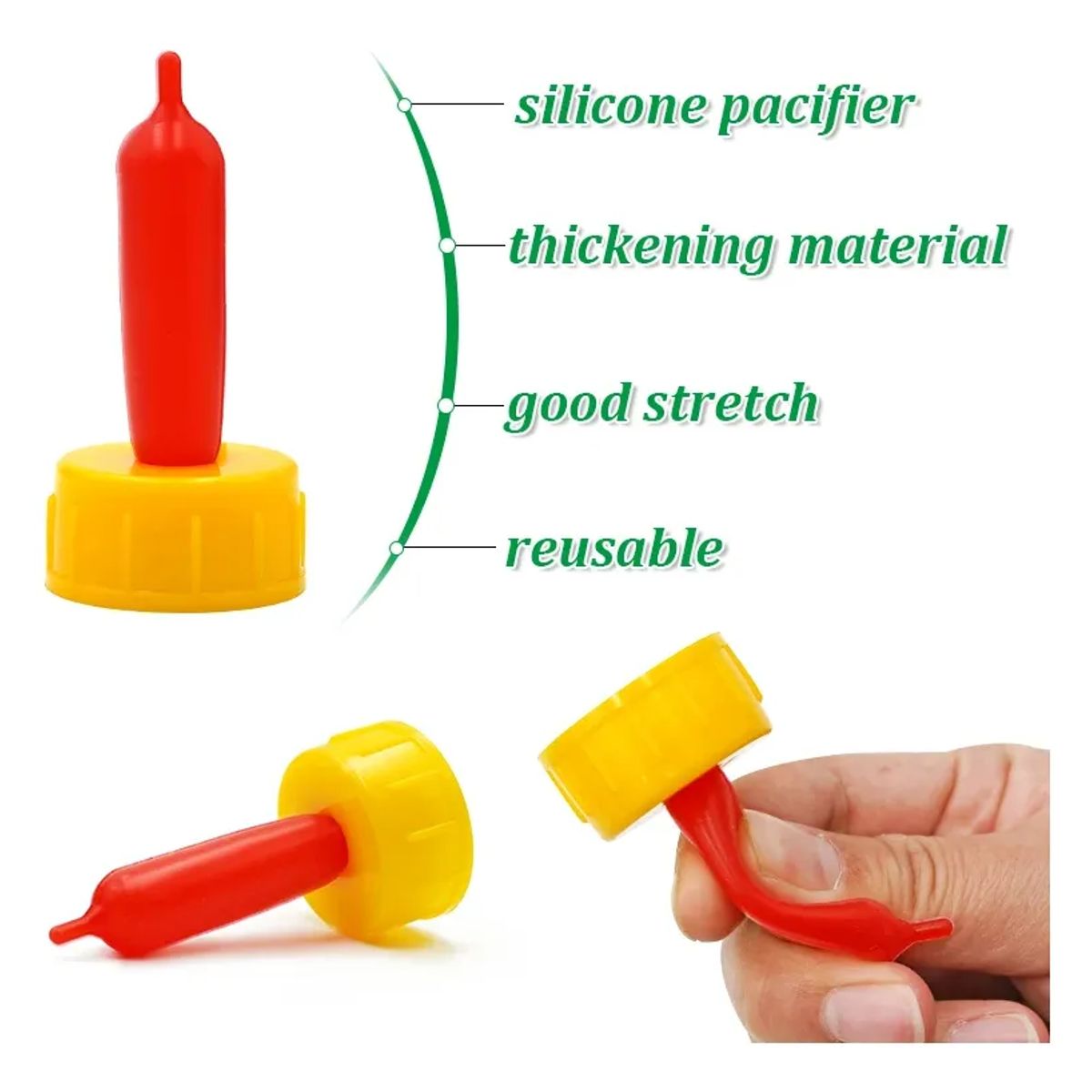 GENERICO - BOTELLA CON TETINA PARA LECHE MASCOTA 400ML AMARILLO