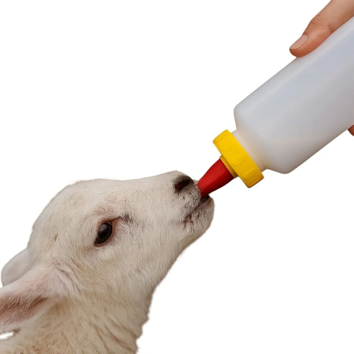 GENERICO - BOTELLA CON TETINA SUAVE PARA ANIMALES  400ML AMARILLO