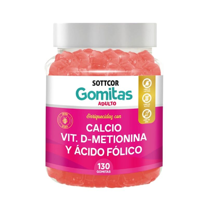 GENERICO - Gomita de Calcio para Adultos 130 Unidades - Sottcor