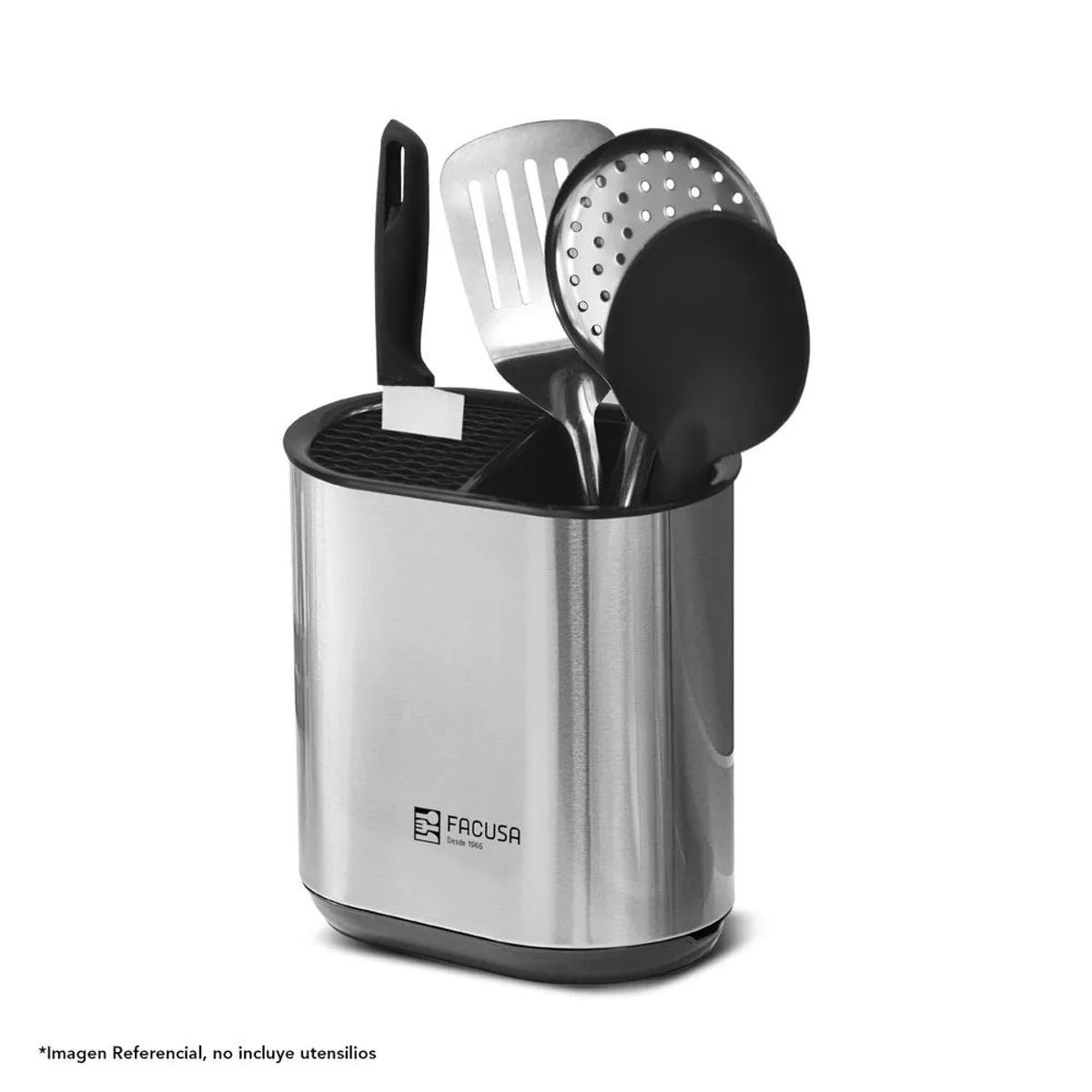 FACUSA - PORTA UTENSILIOS DE COCINA FACUSA DE ACERO INOXIDABLE