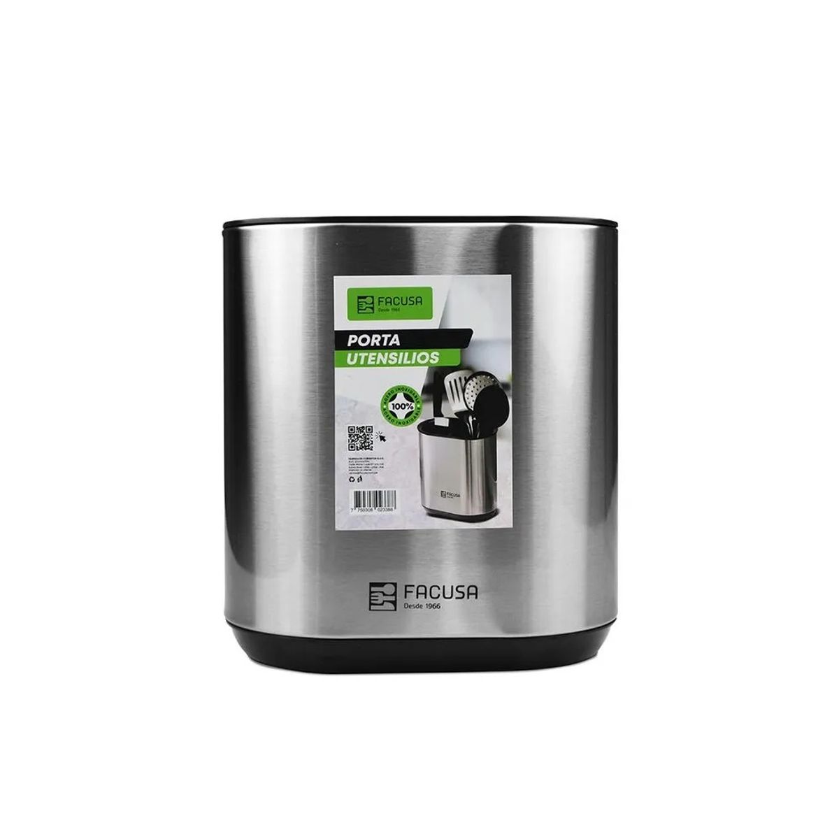 FACUSA - PORTA UTENSILIOS DE COCINA FACUSA DE ACERO INOXIDABLE