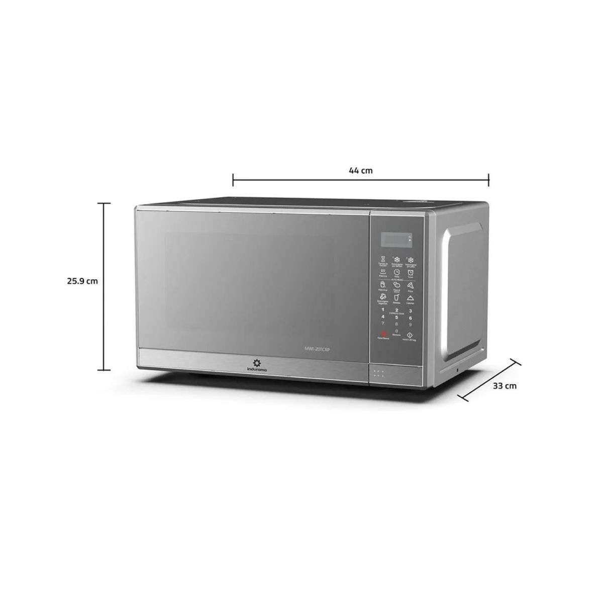 INDURAMA - Horno microonda INDURAMA 20 litros MWI-20TCRP
