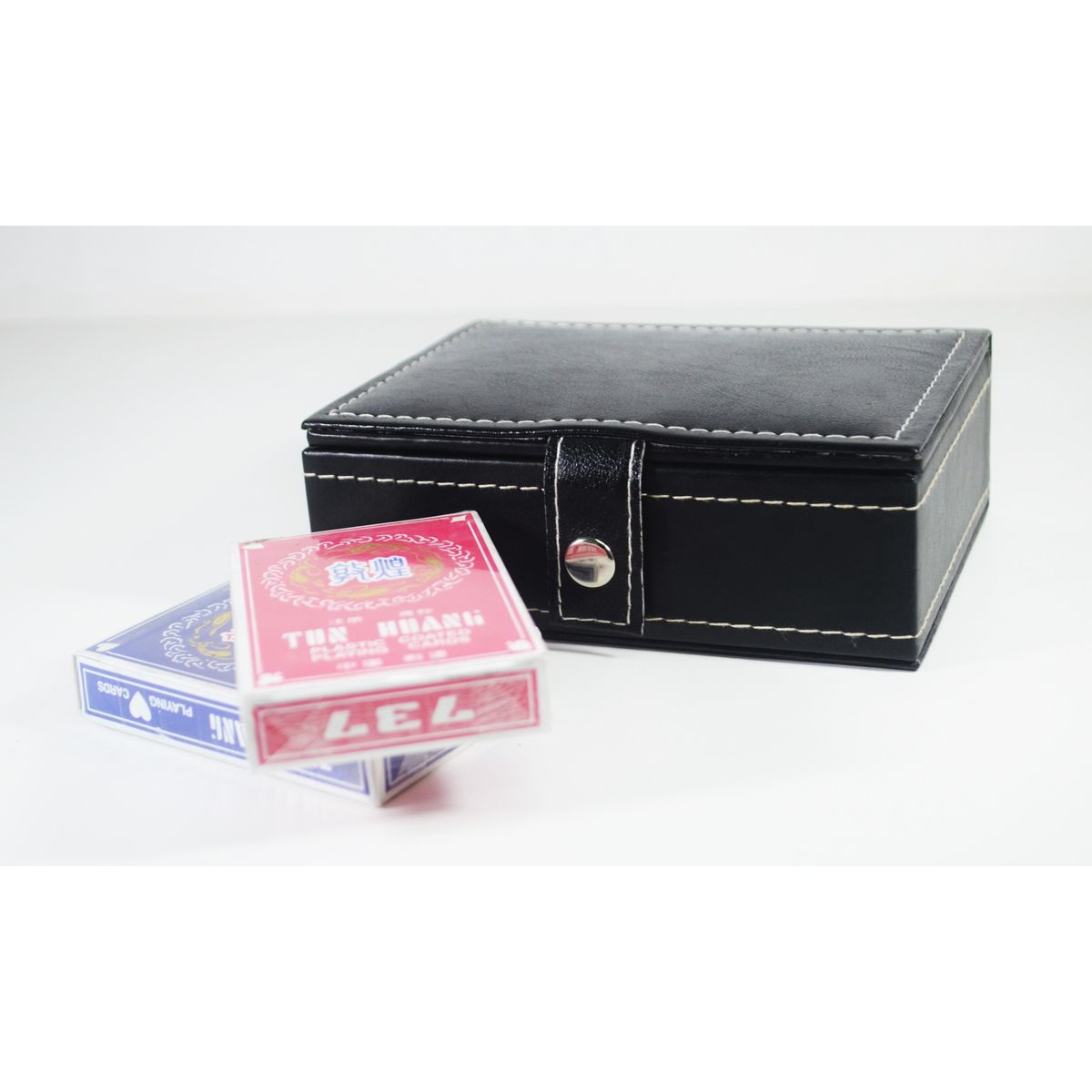 FERNANDA ROMERO JOYAS Y ACCESORIOS - Estuche Elegante con Cartas - Casino en Biocuero