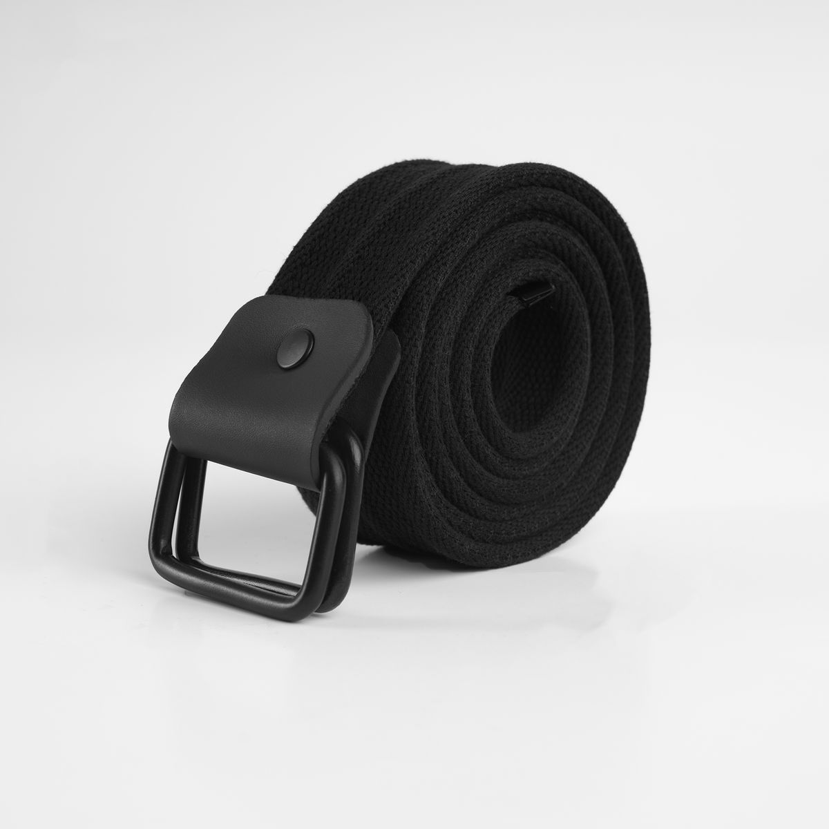 GENERICO - CORREA DE ALGODÓN DOBLE D-RING NEGRO