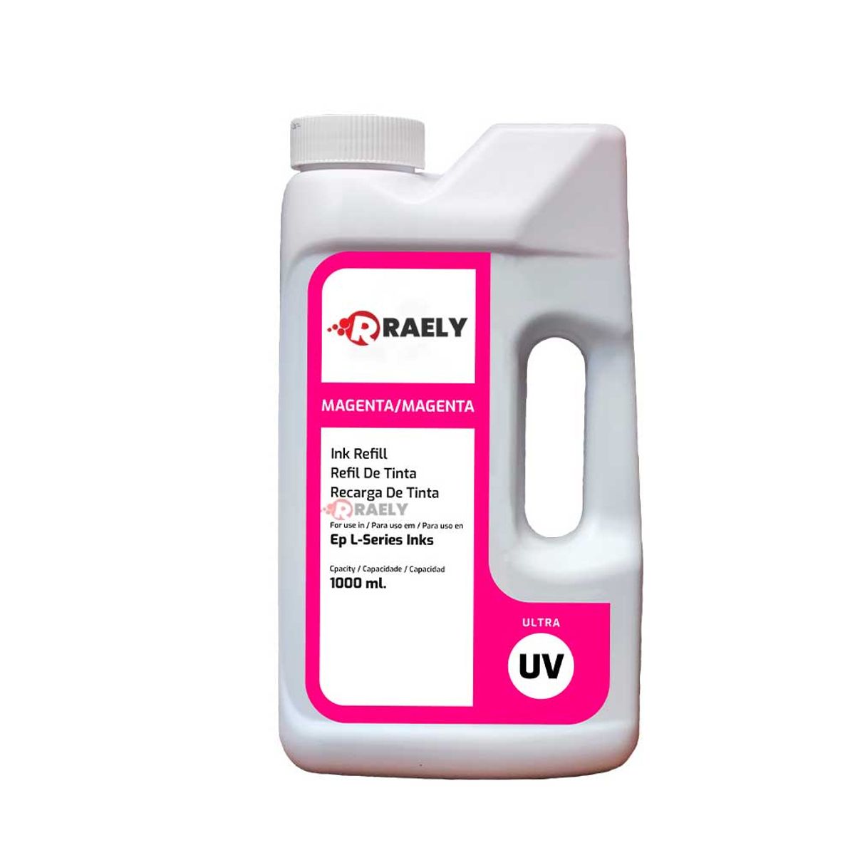 GENERICO - Tinta Compatible Para Epson Marca raely 1 Litro Ultra Uv – Magenta
