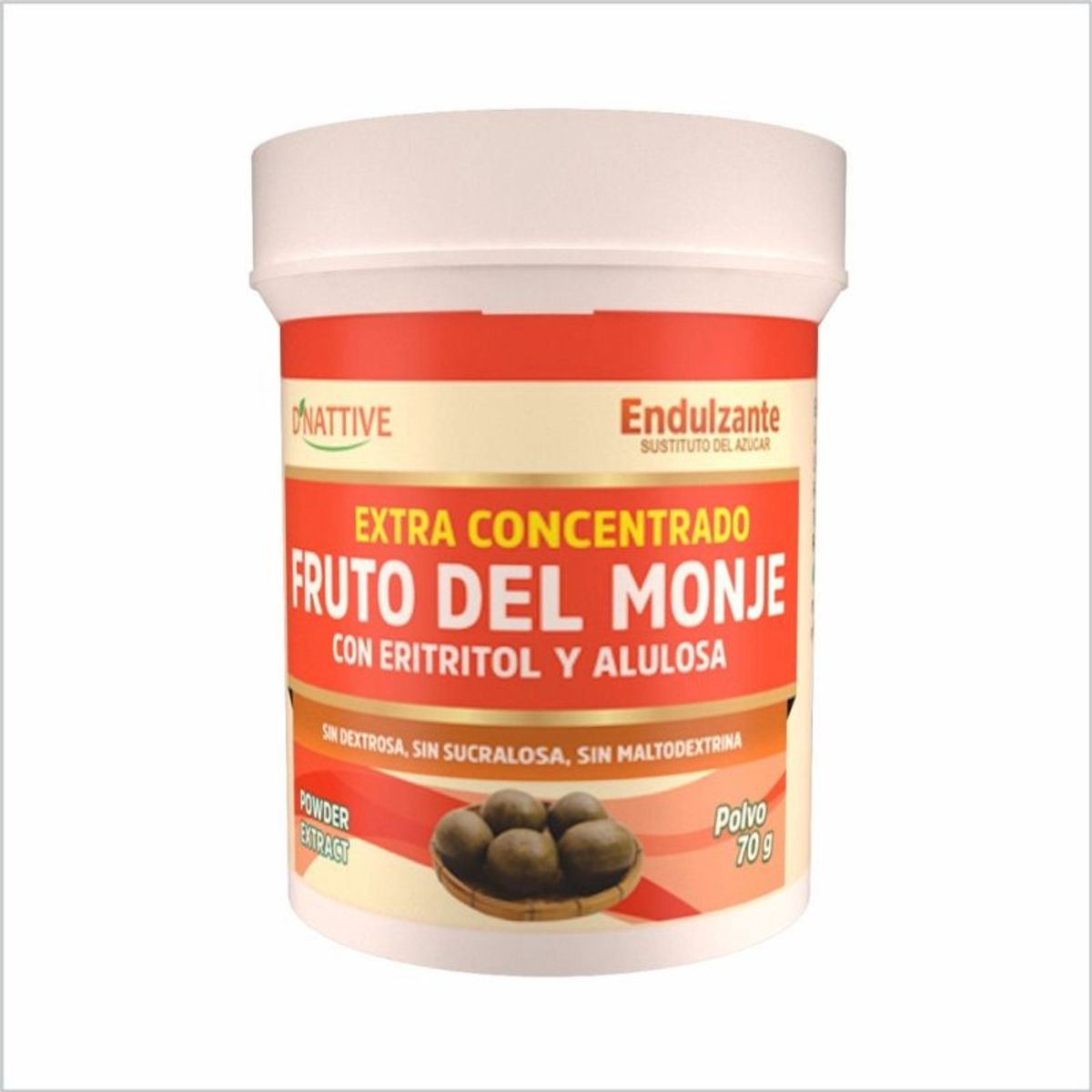 GENERICO - Fruto del Monje con Eritritol y Alulosa x 70 g - D'Nattive