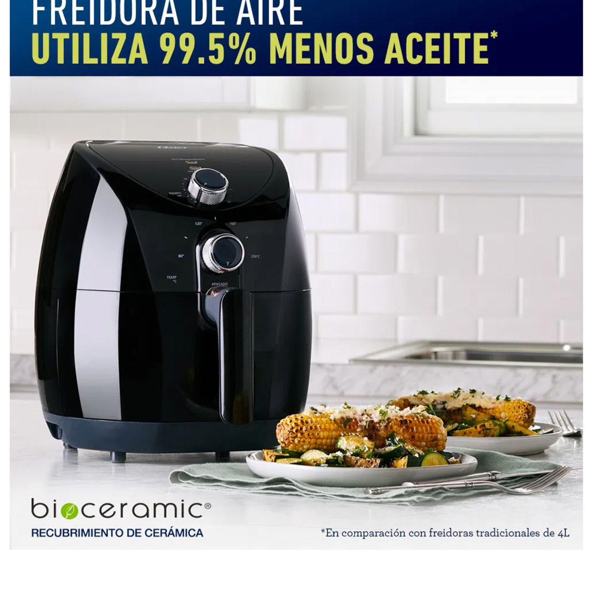 OSTER - Freidora de aire Oster Bioceramic CKSTAF7601