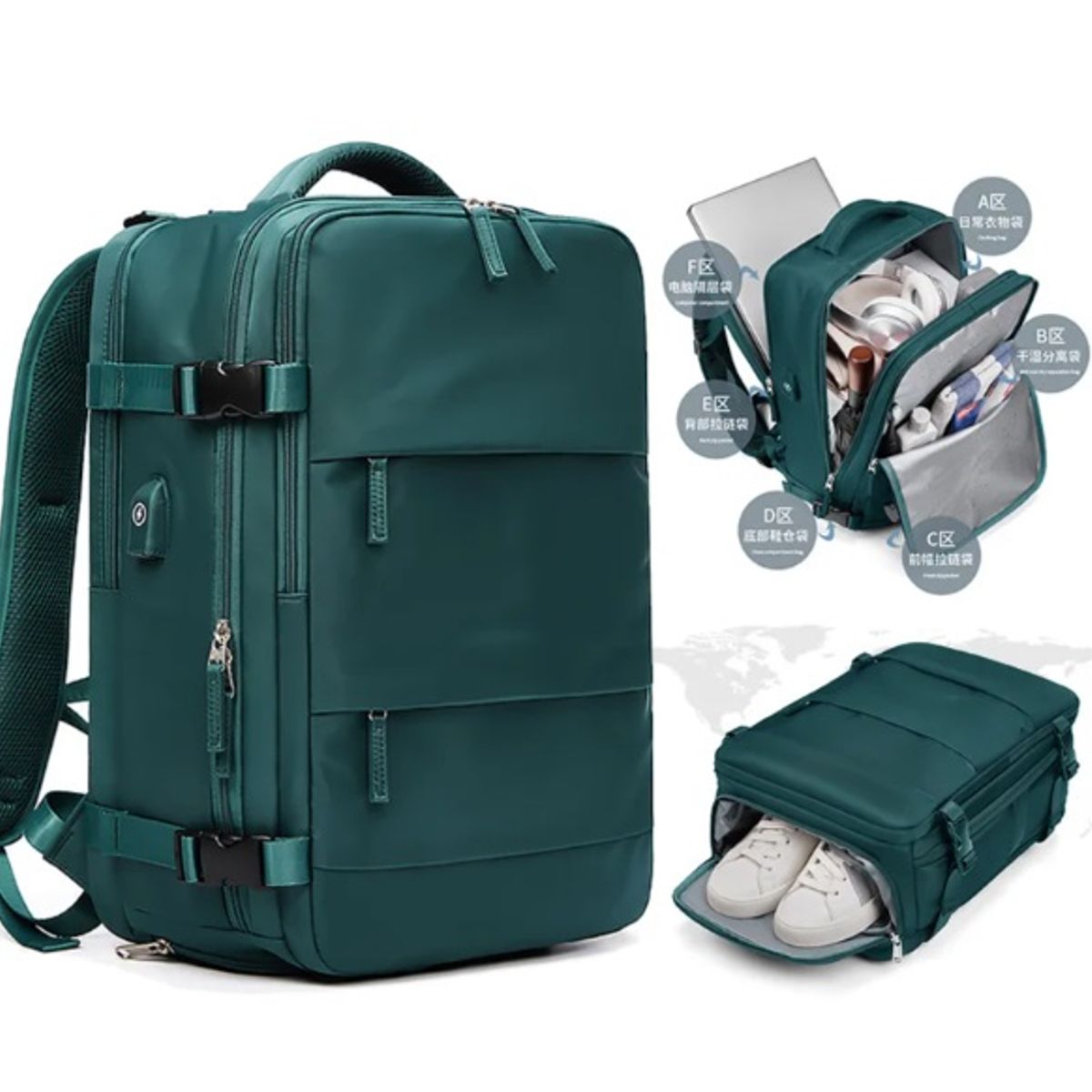 GENERICO - MOCHILA VIAJERA MULTIFUNCIONAL LOW COST CASUAL