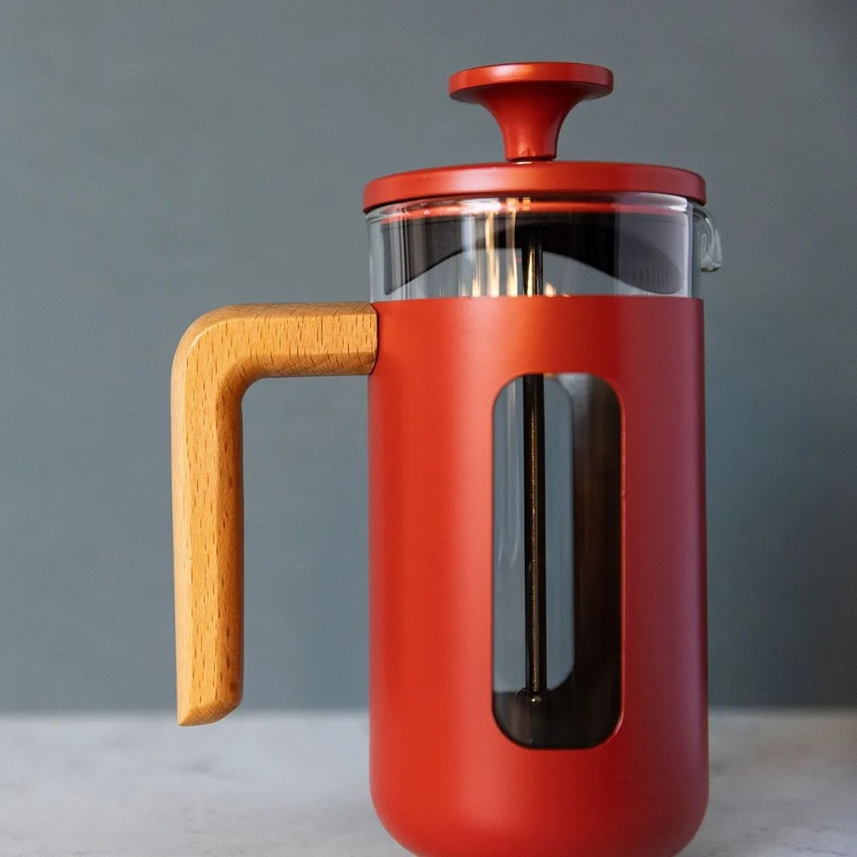 LA CAFETIERE - Prensa francesa Pisa wood Red 350ml La Cafetiere