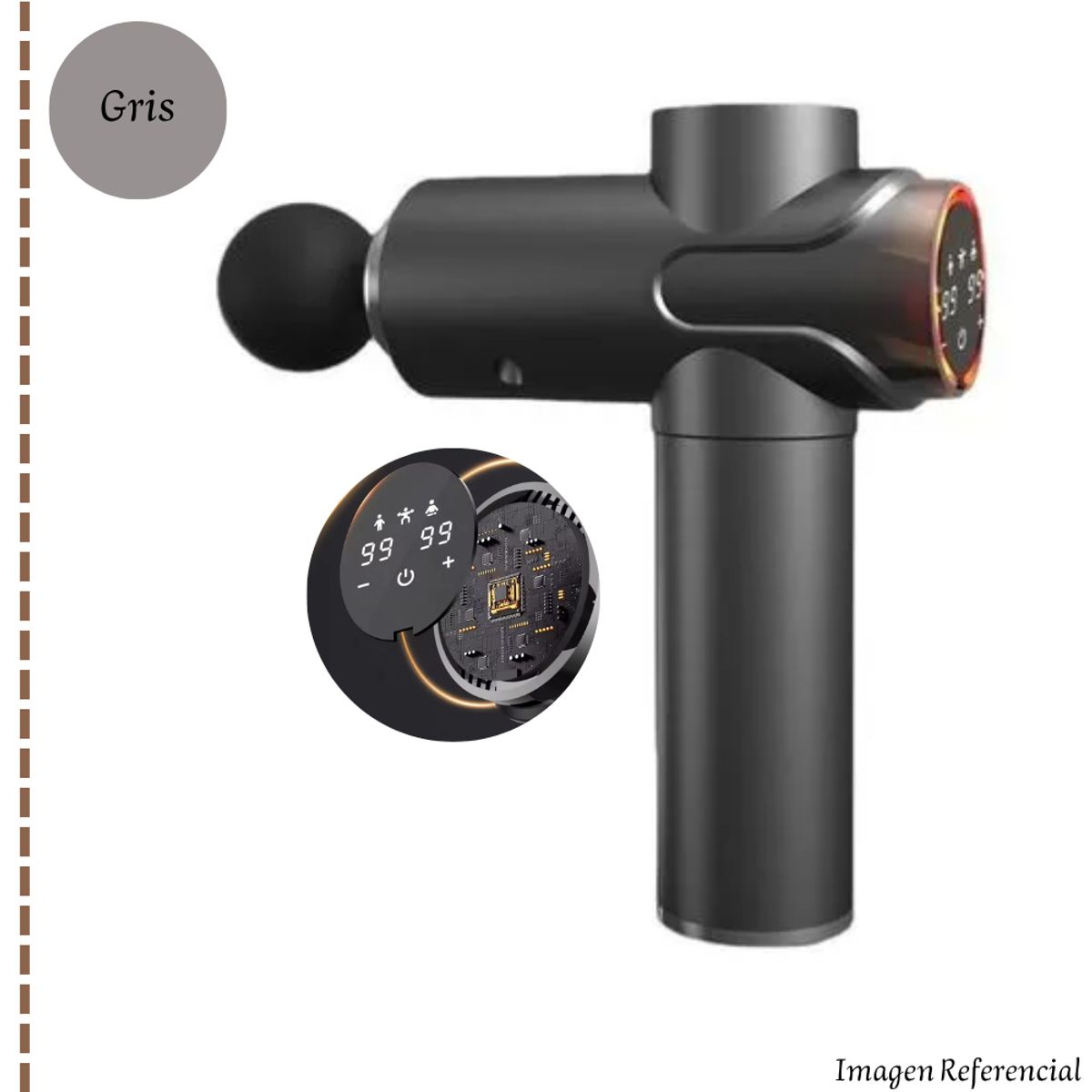 GENERICO - Massage Gun / Pistola Masajeadora con 99 velocidades