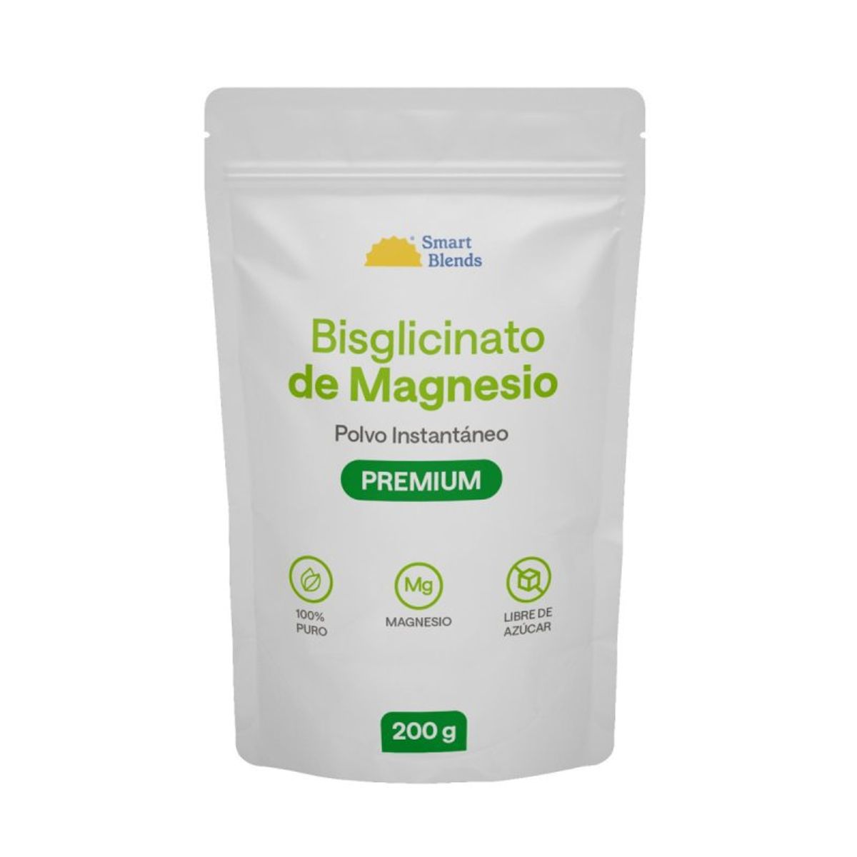 GENERICO - Bisglicinato de Magnesio en Polvo x 200 g - Smart Blends