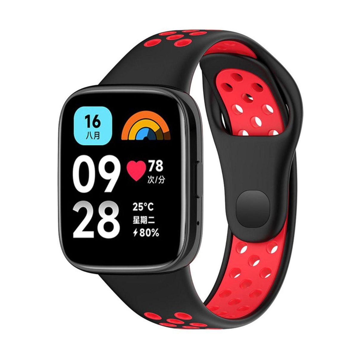 GENERICO - Correa Sport Para Xiaomi Redmi Watch 3 Active - Rojo