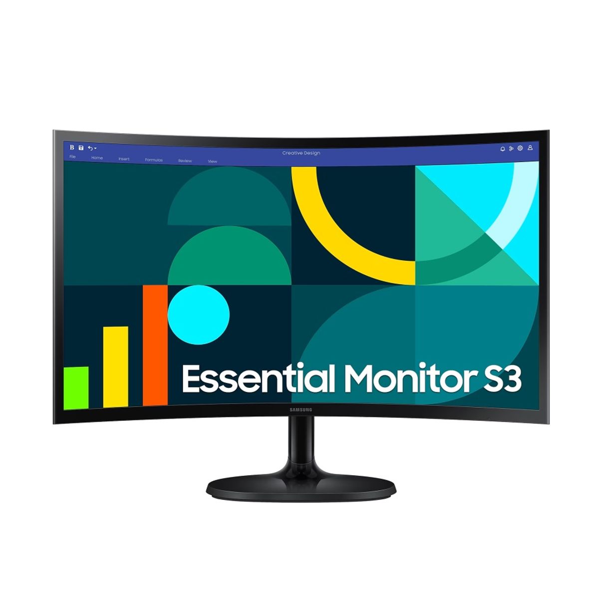 SAMSUNG - Monitor Samsung LS24D360GALXPE Curvo 24 Full HD LED 100Hz-