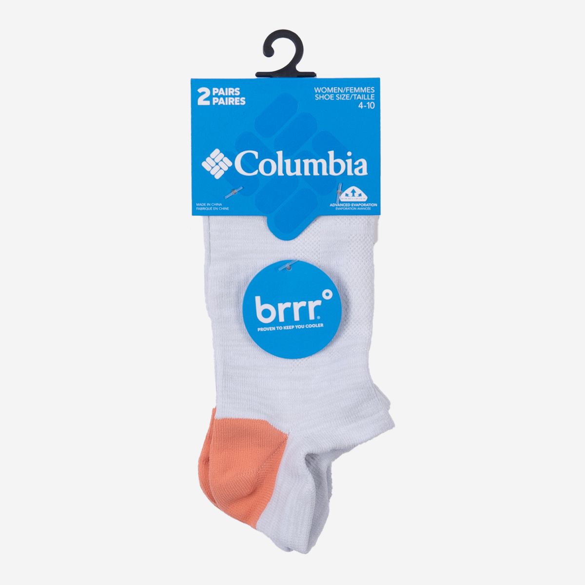 COLUMBIA - Medias Columbia Mujer Space Dye Brrr® Blancas COLUMBIA